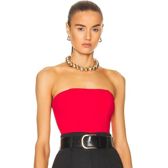 David Koma Boning Bustier in Red UK 6/ US 2 - Picture 1 of 4